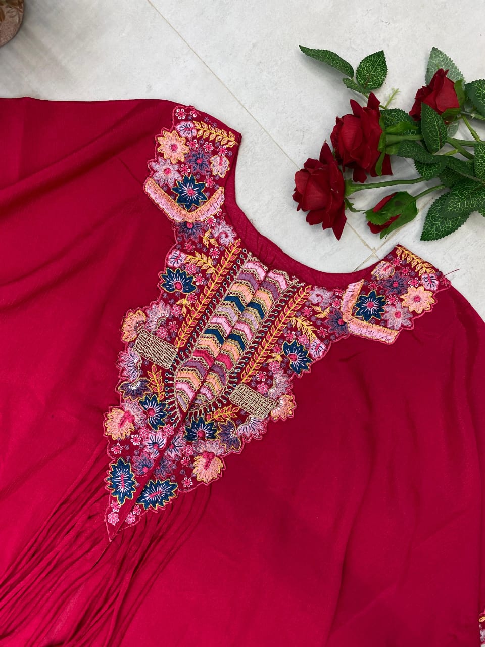 NEW TRENDY THREE PIECE INDO WESTERN WITH SEQUENCE EMBROIDERED WORK