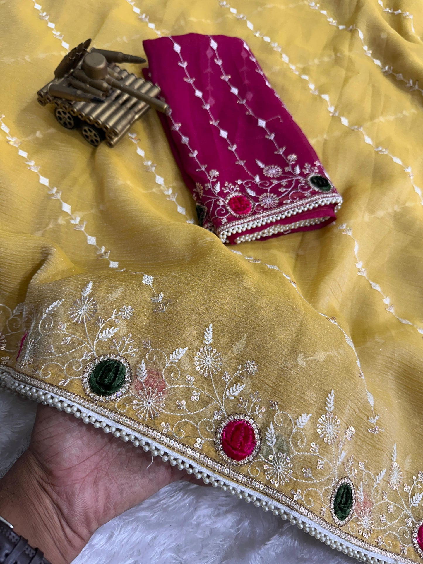 Saree-super sonic crush Blouse -super sonic crush
