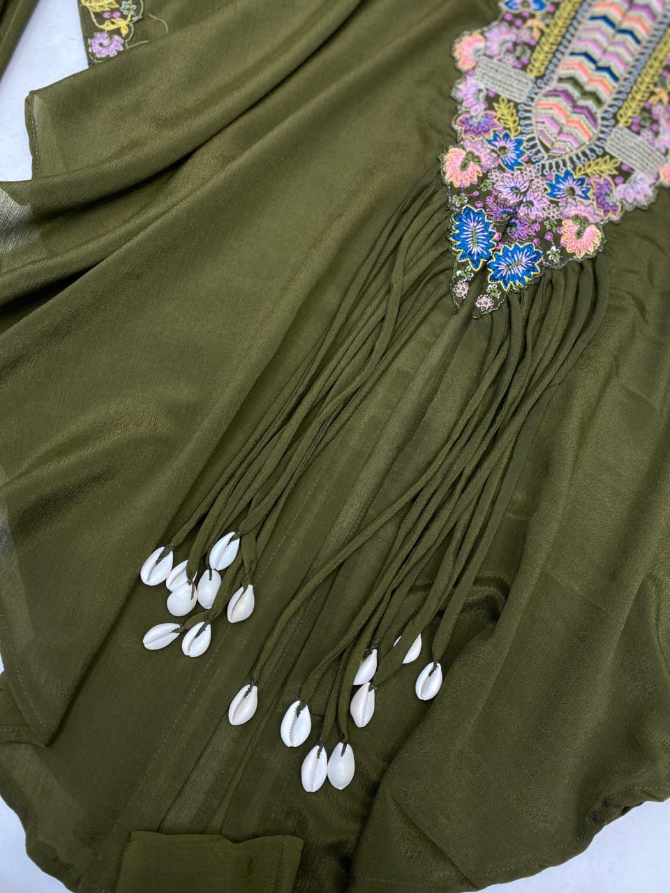 NEW TRENDY THREE PIECE INDO WESTERN WITH SEQUENCE EMBROIDERED WORK
