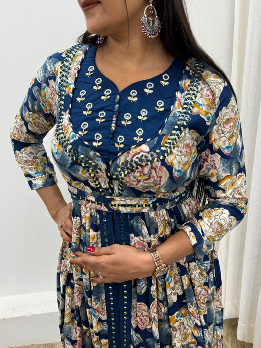 the Stunning Royale Handwork Gown