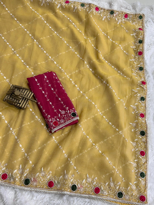 Saree-super sonic crush Blouse -super sonic crush