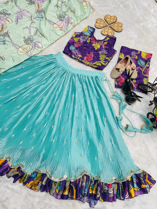 New Festival Lehenga Choli Set Ready To Wear Collection👗💌