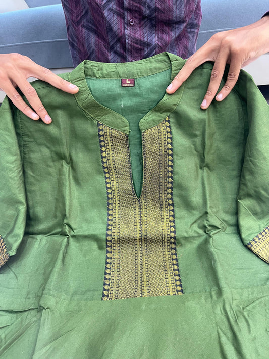 Beautiful Suit Sets in pure Chanderi Top with pent