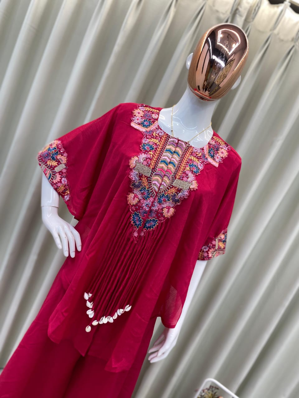 NEW TRENDY THREE PIECE INDO WESTERN WITH SEQUENCE EMBROIDERED WORK