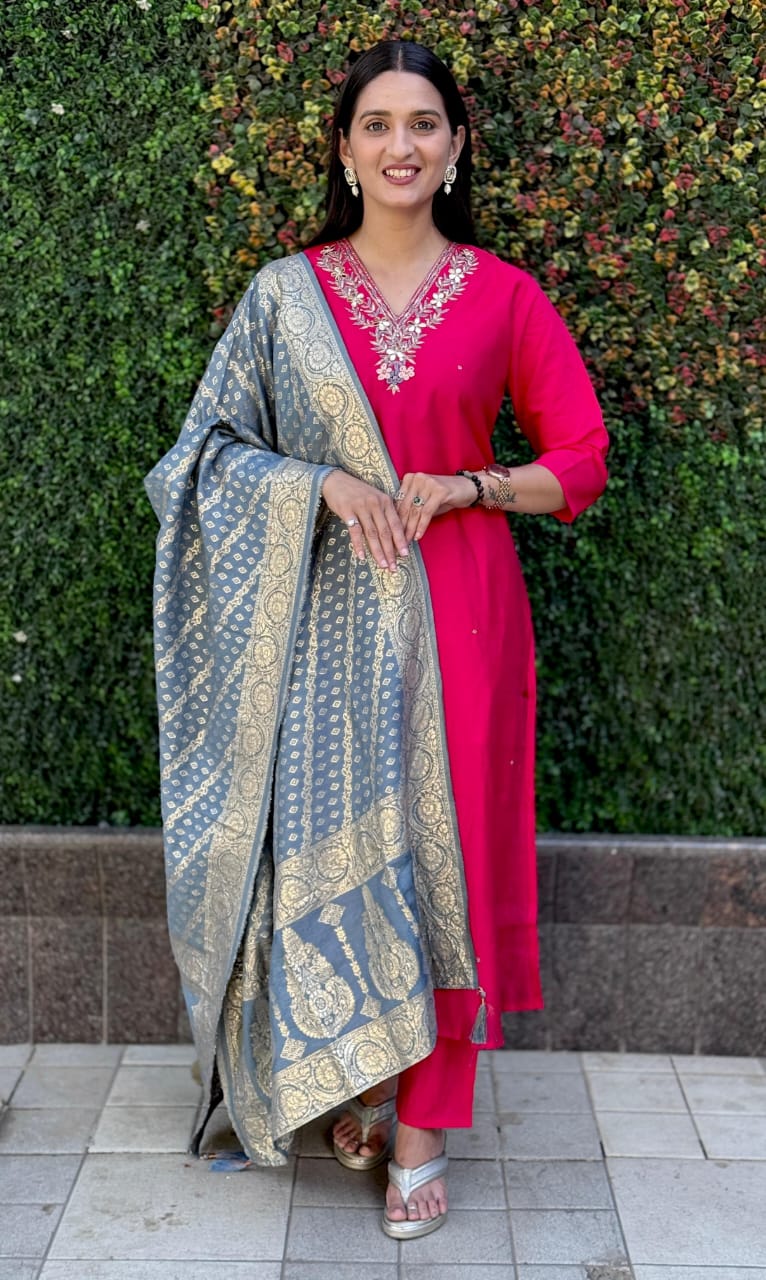 Launching New Designers Kurti Pent Dupatta Set