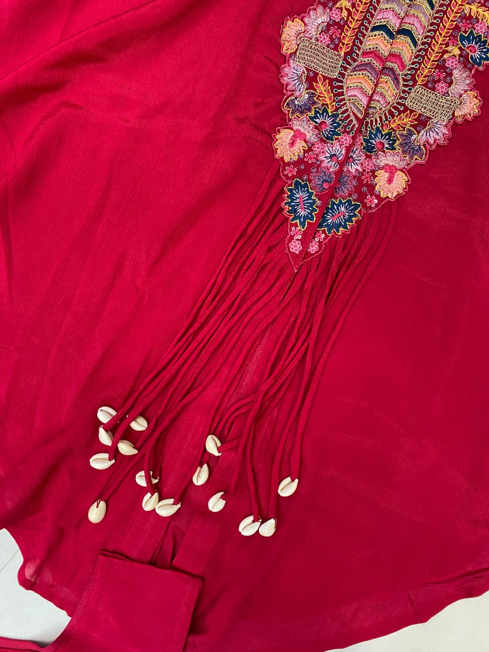 NEW TRENDY THREE PIECE INDO WESTERN WITH SEQUENCE EMBROIDERED WORK