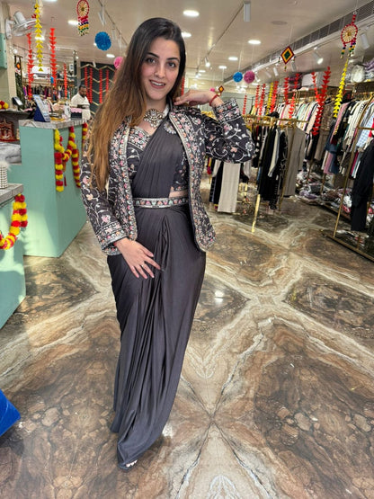 Super Hit Ready To Wear Saree With Jacket Saree Design Launch