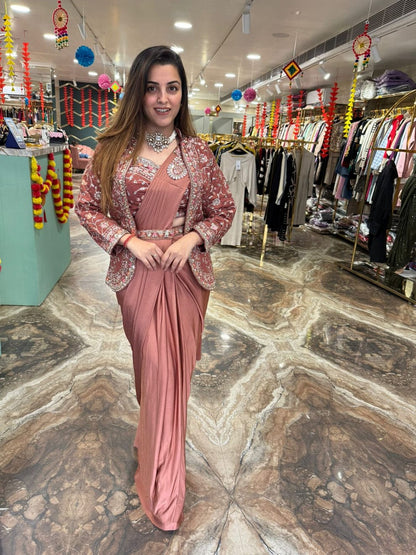 Super Hit Ready To Wear Saree With Jacket Saree Design Launch