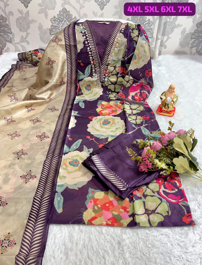 HANDWORK KURTI WITH PANT AND DUPPTA SET 😍