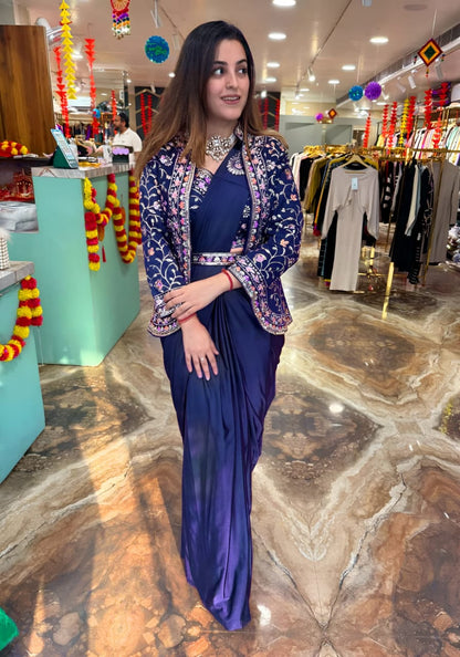 Super Hit Ready To Wear Saree With Jacket Saree Design Launch