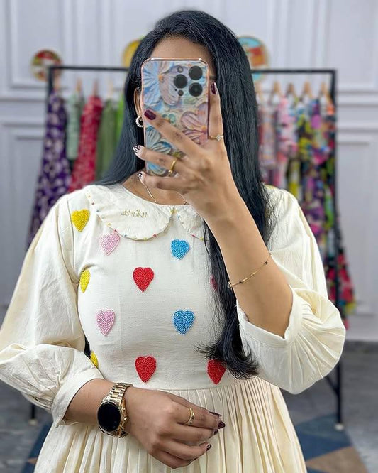 Beautiful Summer MAXI  for the upcoming season with beautiful Heart's