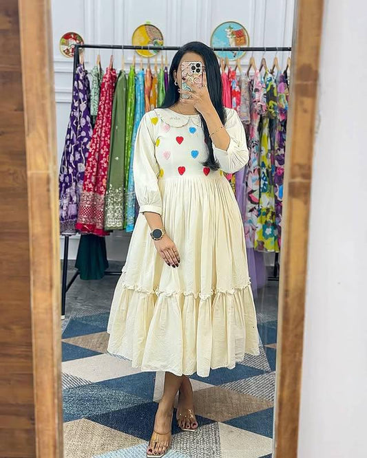 Beautiful Summer MAXI  for the upcoming season with beautiful Heart's