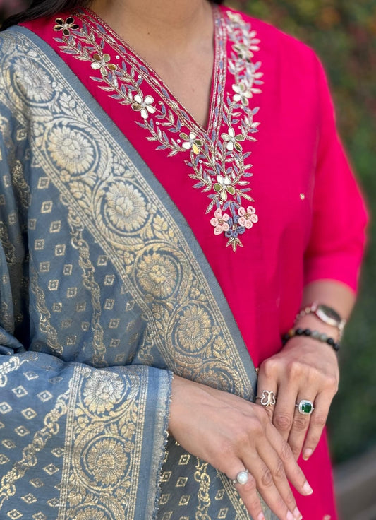Launching New Designers Kurti Pent Dupatta Set