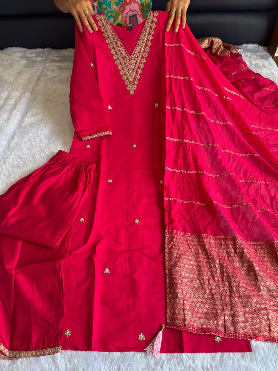 New Designers Kurti Pent Dupatta Set
