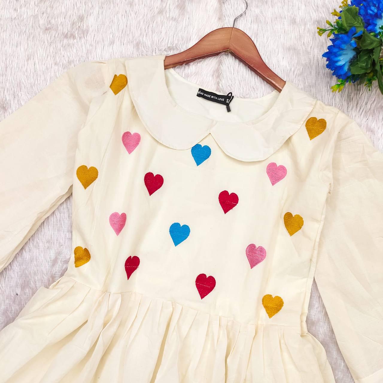 Beautiful Summer MAXI  for the upcoming season with beautiful Heart's