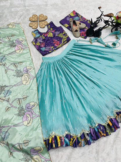 New Festival Lehenga Choli Set Ready To Wear Collection👗💌