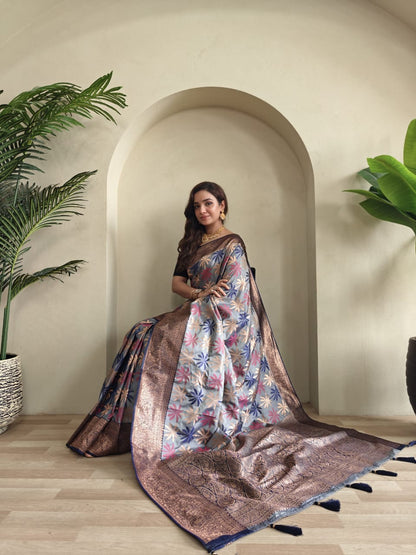 Kanchi silk sarees with beautiful  emboss weaving design