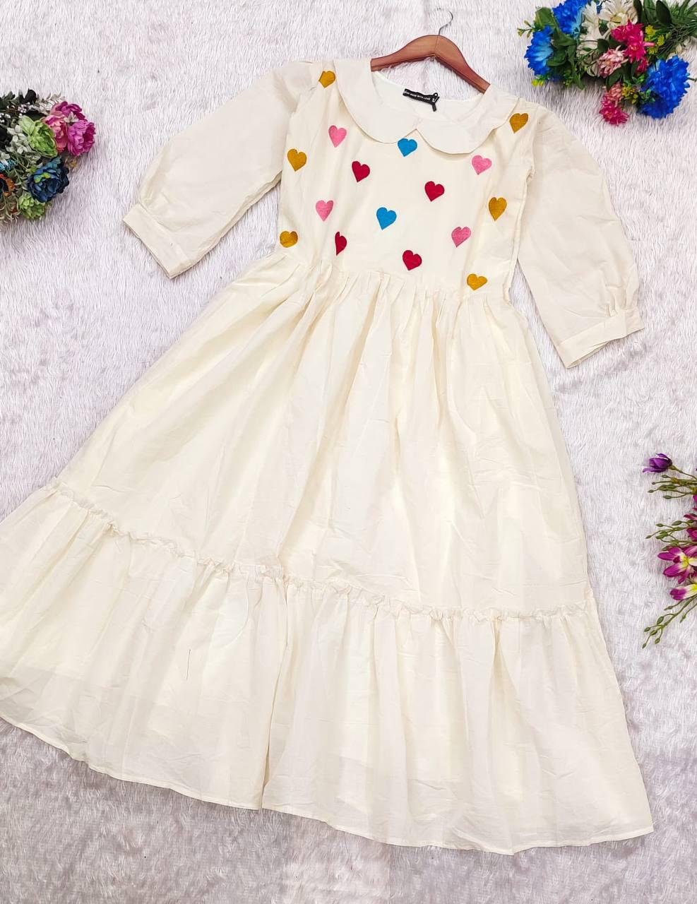 Beautiful Summer MAXI  for the upcoming season with beautiful Heart's