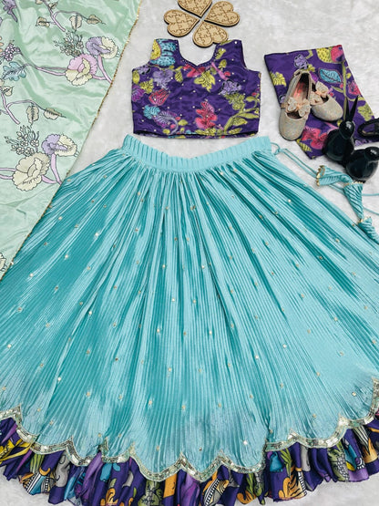 New Festival Lehenga Choli Set Ready To Wear Collection👗💌