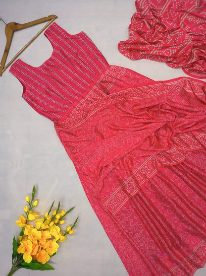 Super Hit Floral Georgette Gown Saree Design Launch