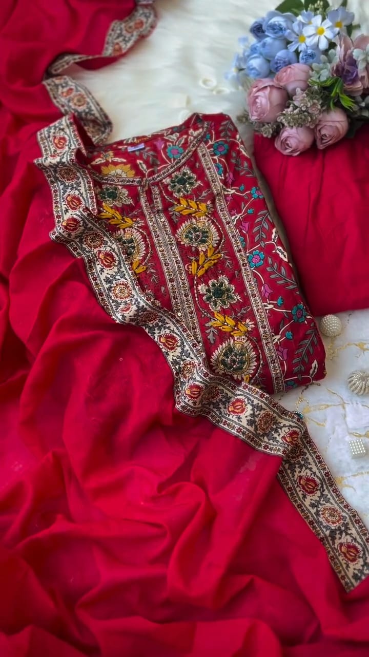 Flared Kurta for that perfect royal look🌻🌸