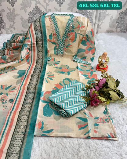 HANDWORK KURTI WITH PANT AND DUPPTA SET 😍