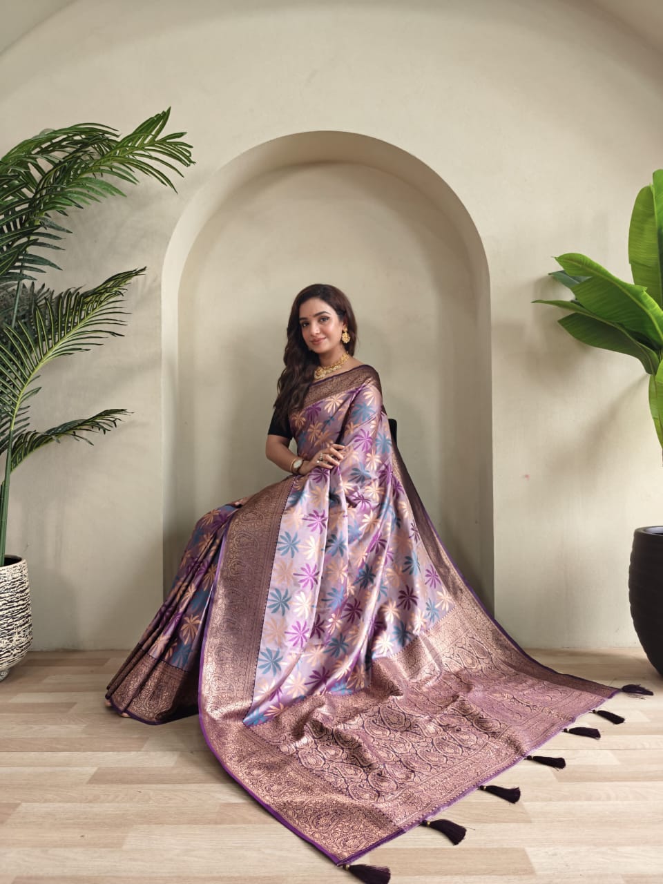 Kanchi silk sarees with beautiful  emboss weaving design