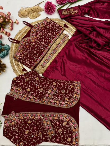 Super Hit Ready To Wear Saree With Jacket Saree Design Launch