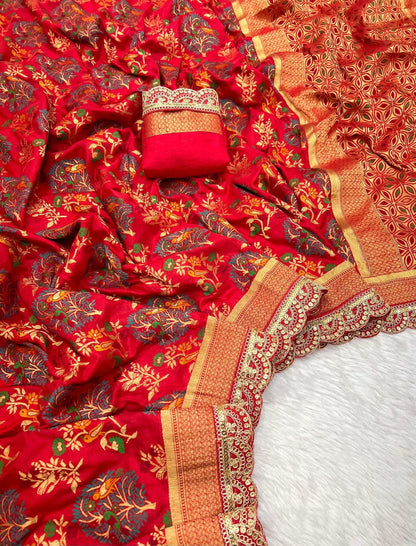 beautiful and charming pure khaddi georgette designer saree