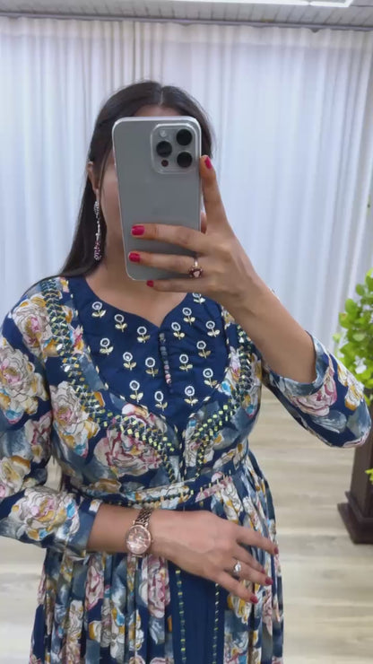 the Stunning Royale Handwork Gown